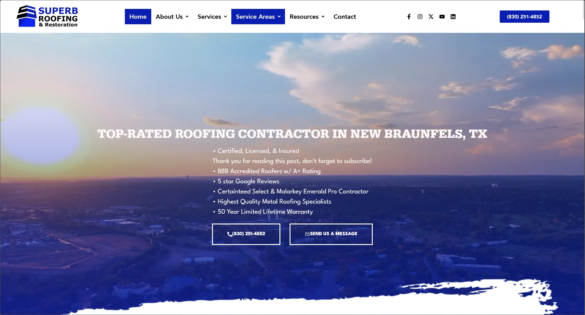 Superb Roofing — after